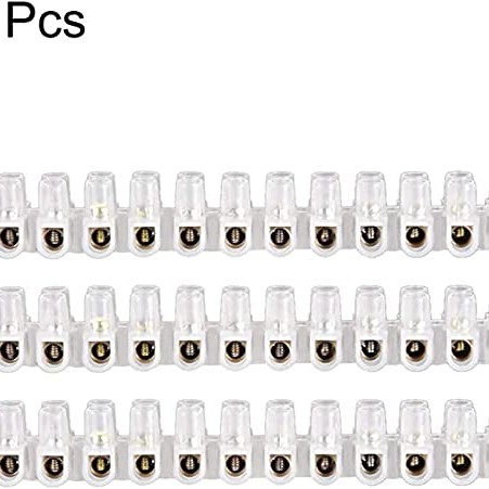 3Pack Screw 12 Terminal Block 3A 12 Dual Row Type U Wire Connector 3Pack Screw 12 Terminal Block 3A 12 Dual Row Type U Wire Connector